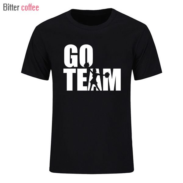 

горький кофе go team fan болельщица футболки для мужчин мода короткие рукава 2018. летние футболки бесплатной доставкой