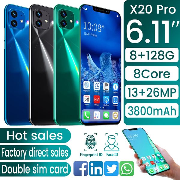 

explosive spot cross-border new x20pro smartphone 6.1-inch 1 16g cross-border smartphone ing