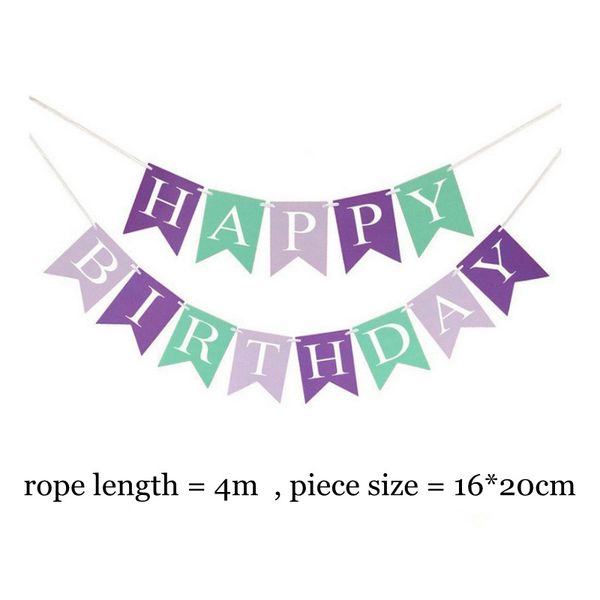 

10pcs/pack 16*20cm paper flag purple green happy birthday letter live decoration black orange happy halloween letter banner