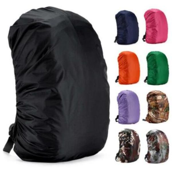 

new 35 / 45l adjustable waterproof dustproof backpack rain cover portable ultralight shoulder protect outdoor tools hiking