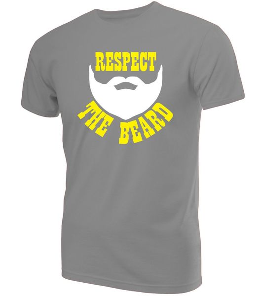 

2019 fashion respect the beard printed t-shirt ~ novelty birthday present or gift all sizes men's tees