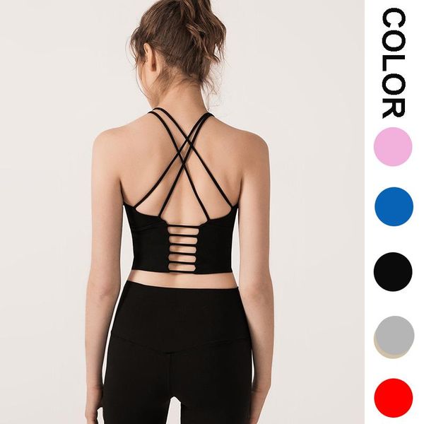 

sport fitness women back cross yoga shirt gym sportswear yoga quick dry t shirt for fitness women sportswear vest, White;red