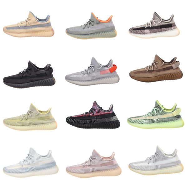 

2020 kanye asriel israfil cinder marsh reflective men running shoes yeshaya yecheil zyon oreo linen desert sage flax women trainer sneaker