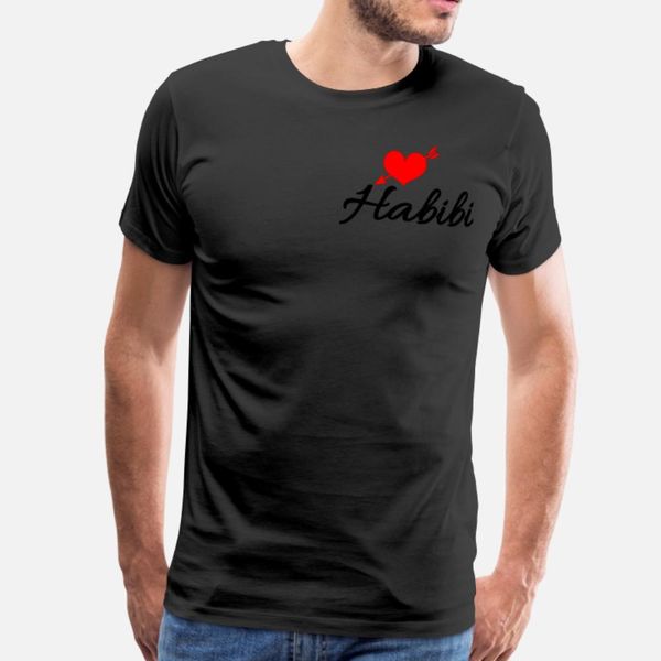 

habibi смешной arabic подарка тенниска мужчины настройка с коротким рукавом размер s-3xl письма интересные аутентичные лето природные рубашк