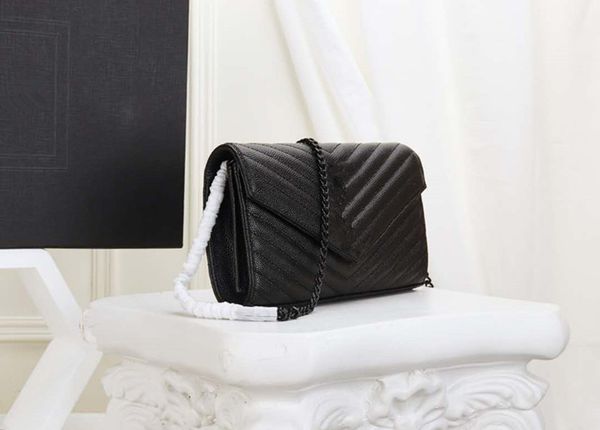 

selling designer handbags cowhide leather caviar metal chain gold silver designer handbags leather flap diagonal cross shoulder ba