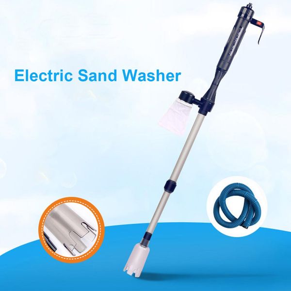 

with plug aquarium pump gravel cleaner electric plastic durable tool fish tank