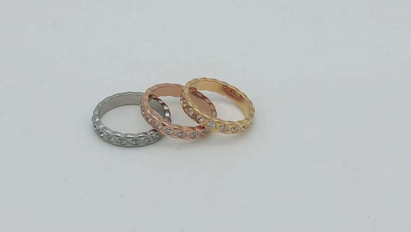 

high version stainless steel hao stone ring small fragrance brand designer women wedding wedding engagement couple gift jewelry, Silver