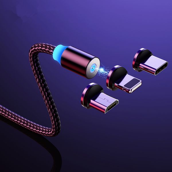 

magnetic cable micro usb type c charging for samsung iphone 11 7 6 charger fast magnet cable cord wires adapter