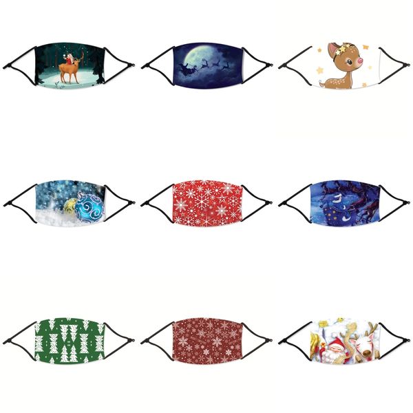 

fashion butterfly pattern 3d printing designer face christmas mask ice silk reusable face christmas masks out door sport riding christmas#83, Black