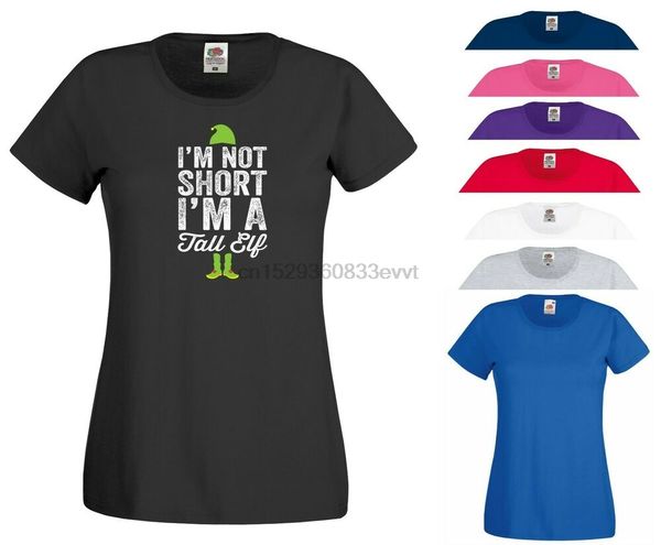 

elf t shirt i am not short i am tall elf funny christmas xmas gift women tee top