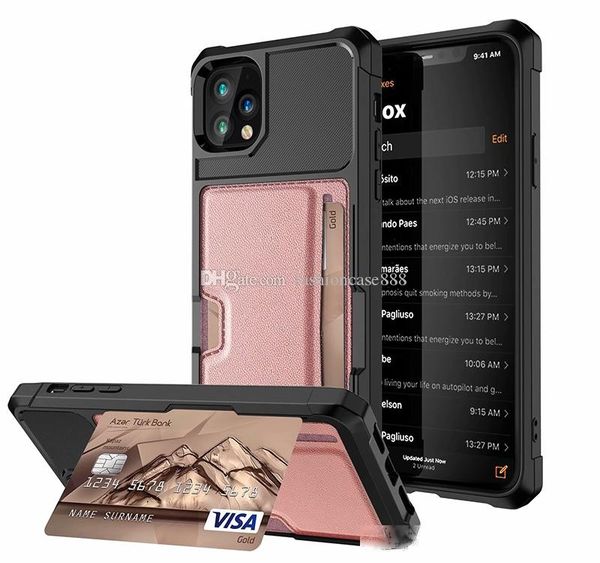 

magnetic stand car holder with credit card slot case for iphone 11 pro max xs max xr 6 7 8 plus samsung s9 s10 plus s10e note9 note10