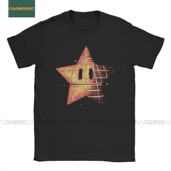 

star maker super mario t shirt for men pure cotton t-shirt bros videogame mashup mushroom game tees short sleeve plus size
