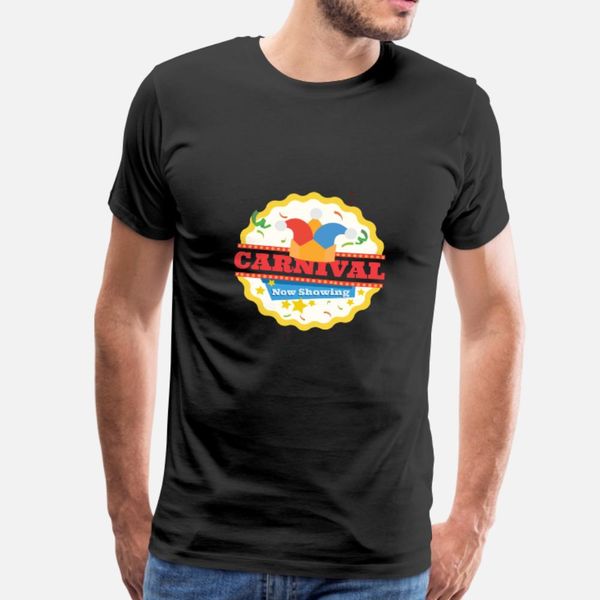 

carnival now showing gift party joker fun confetti t shirt men custom 100% cotton size s-3xl slim fitness new style spring autumn letter