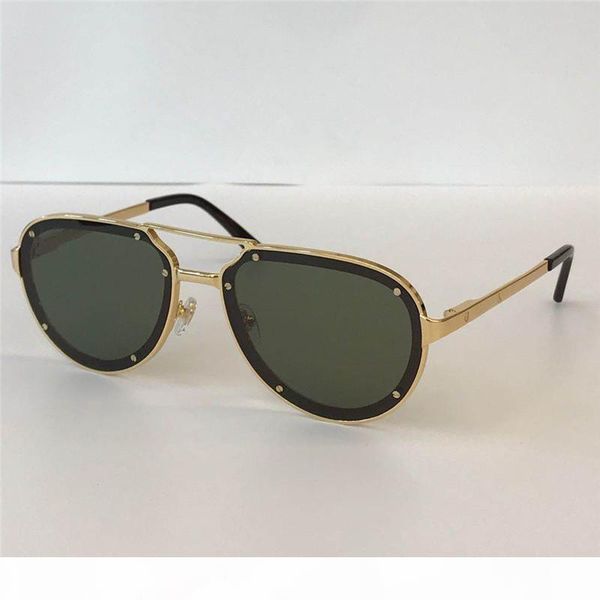 

new fashion designer sunglasses 0195 pilot frame simple summer popular selling style uv400 outdoor protection eyewear, White;black