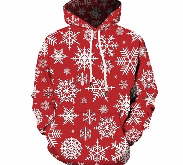 

kyku christmas hoodies men sweatshirt red hip hop 3d print hoodie xmas snowflake sweatshirt pullover hooded funny mens clothing t191213, Black