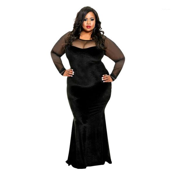 

sleeve dresses plus size women clothing women designer dresses mesh panelled sheer dresses casual long sleeve long, Black;gray