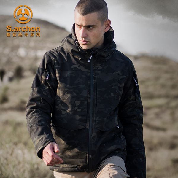 

new camouflage coat camping camouflage jacket, Blue;black