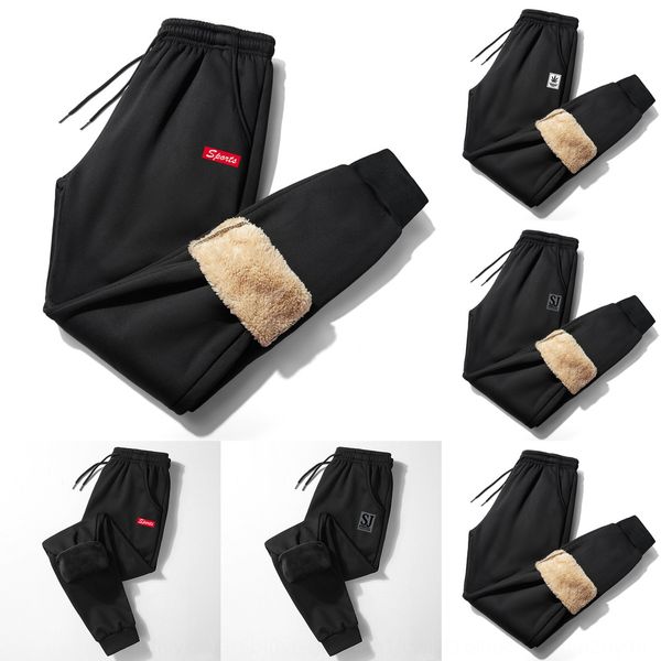 

warm sports casual autumn and winter sweat men's warm pants men's loose velvet thickened sports pants mj79z, Blue