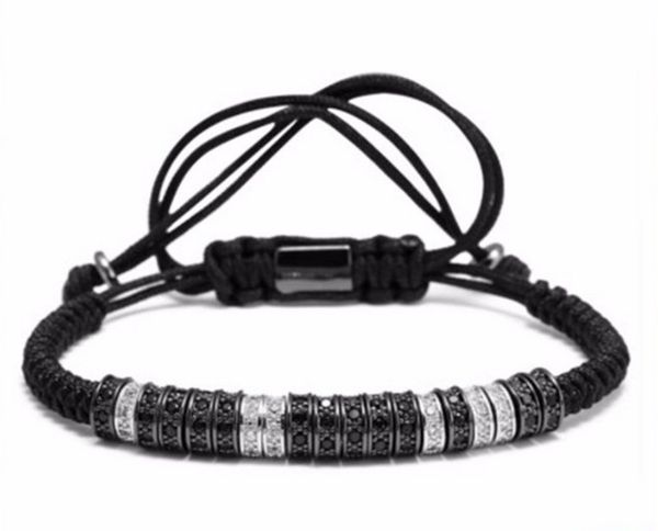

adjustable macrame zircon steel bracelets charms jewelry accessories