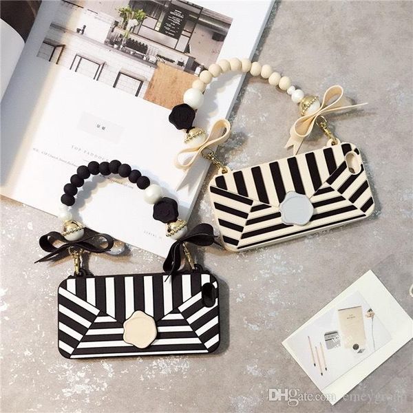 

3d handbag phone soft silicone case cover skin shell for iphone x xs xr xs max for iphone 6 6s 7 8 plus case strap shockproof