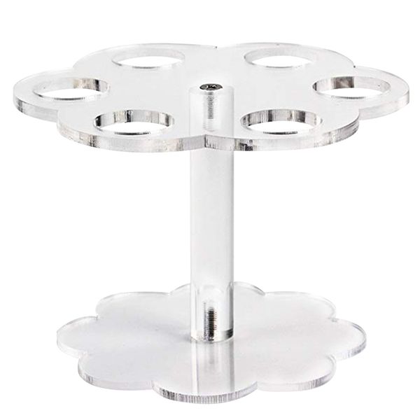 

6 holes cone holder deskice cream stand home transparent display wedding