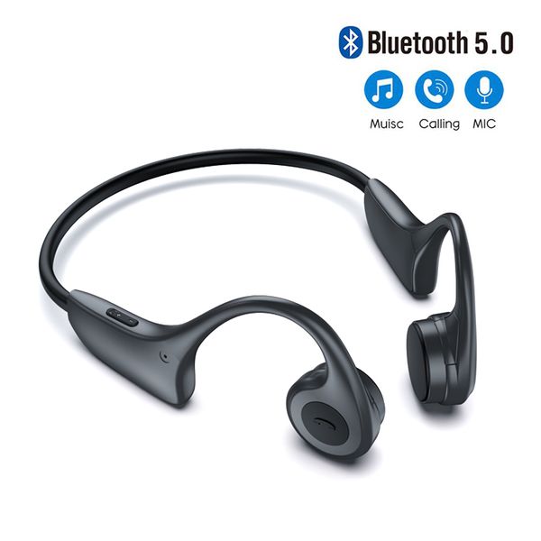 

h10 bone conduction wireless earphones 8g memory mp3 earphone player all-in-one waterproof earphone with microphone for xiaomi