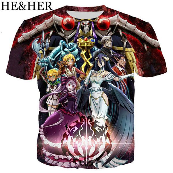 

cool anime overlord iii 3d print shirts hippie harajuku funny men clothing