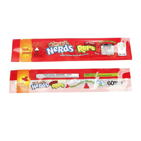 

medicated 6 bag three bag packaging edge candy empty food gummy sealing package plastic 2020 retail foil edibles rope styles nerds vmnik