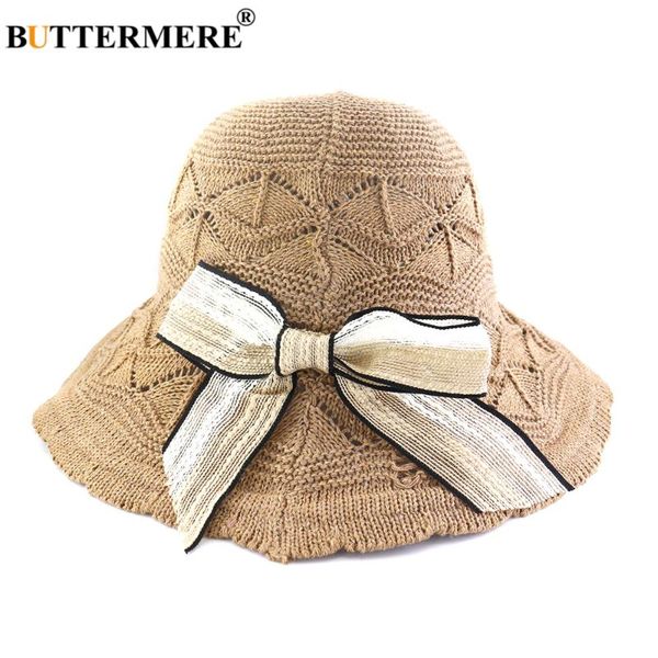 

buttermere sun hats for women bowknot summer hat travel khaki white pink gray folding brach ladies hats, Blue;gray