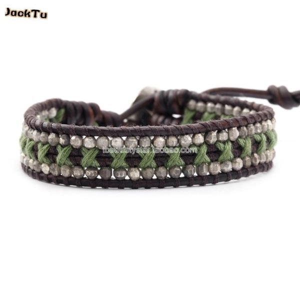 

4mm laser mix cotton cross bracelet new style for men and woman, Golden;silver