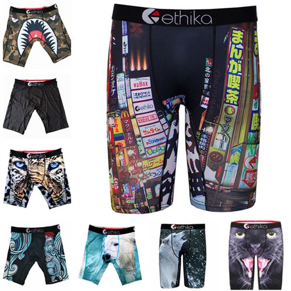 

fashion mens swimwear animal shark print shorts men boxers quick dry summer short pants summer swimwear sport beach swimsuit clothes 20style, Black