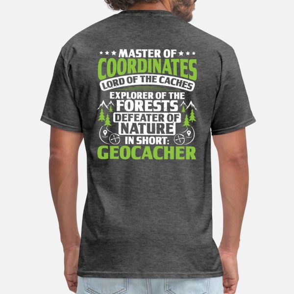 

geocaching geocacher geocache gift present t shirt men designs tee shirt s-xxxl letters gift breathable summer style formal shirt