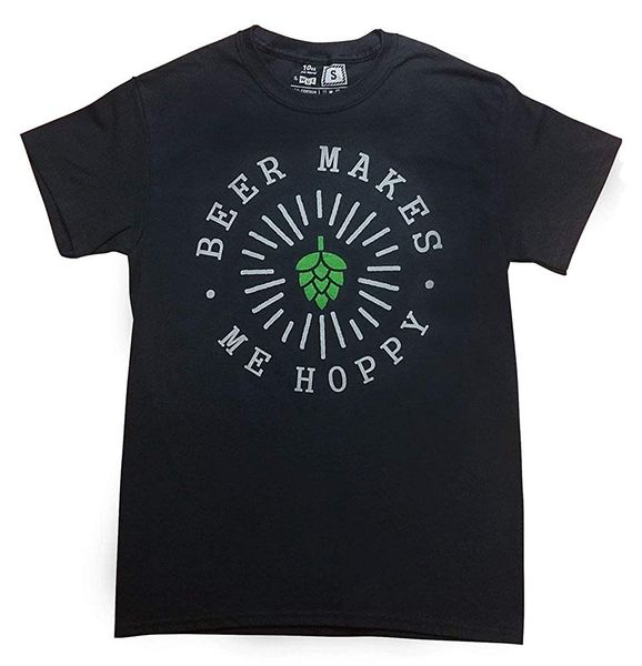 

beer makes me hoppy 2019 summer fashion streetwear printing style cotton short slevee o-neck cool