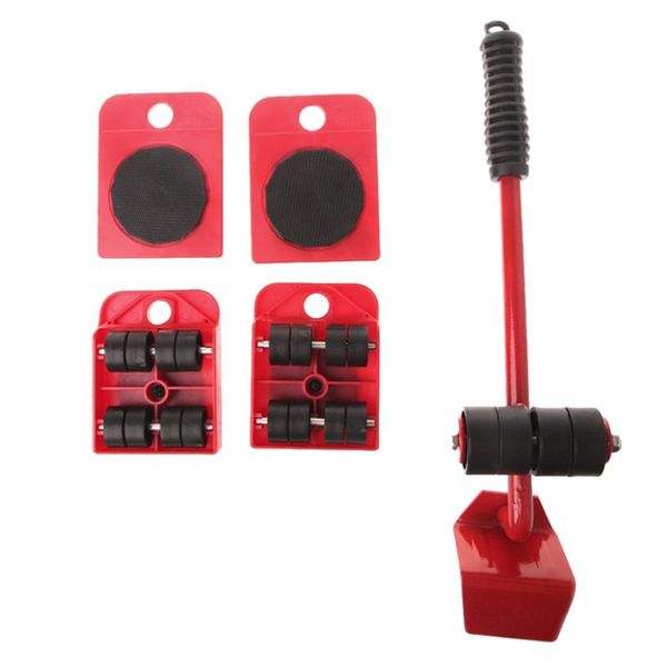 

1 set of 5pcs heavy things moving tool heavy furniture shifter household furniture moving tool (random wheel style