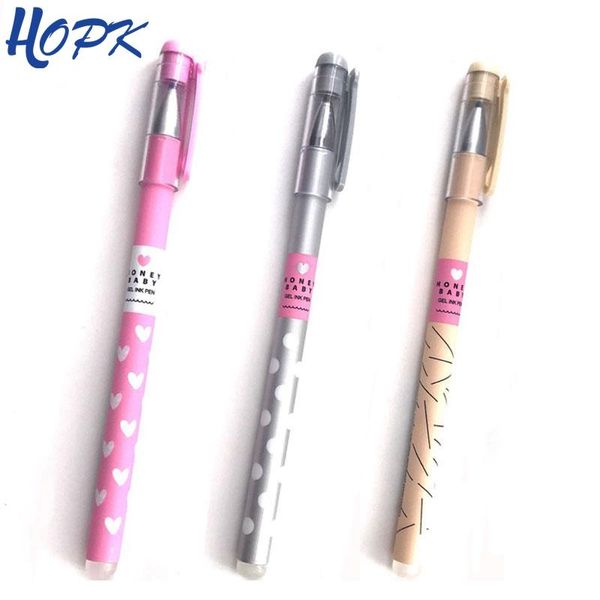 

stationery black school office pcs ink set kids dots erasable for 038mm blue ballpoint supply writing pen heart 3 briwg dh_niceshop, Blue;orange