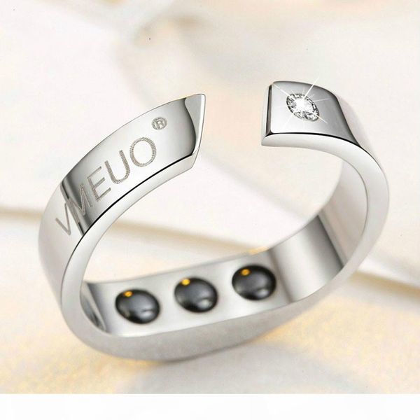 

4 sizes anti snore ring magnetic therapy acupressure treatment against snoring device snore ser finger ring sleeping aid, Silver