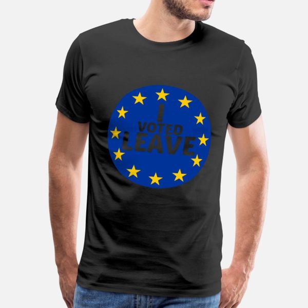 

i voted leave european union t shirt men character short sleeve o neck loose new style spring pictures shirt