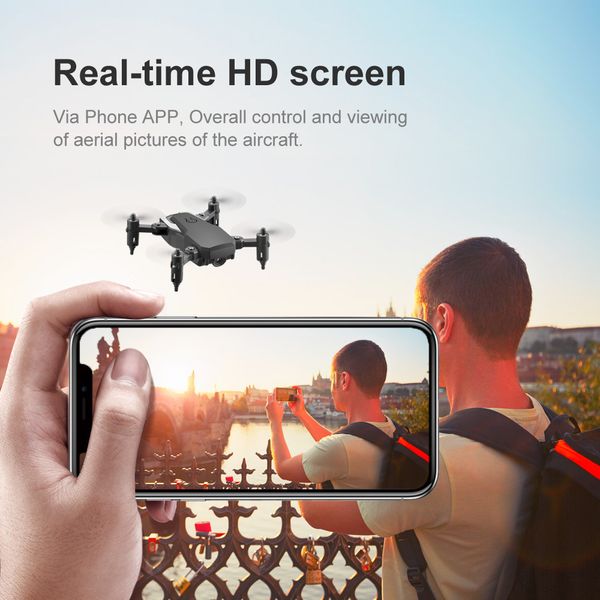 

remote control 4 axis drone 4k hd aerial quadcopter drone remote control mini folding drone 3 colors