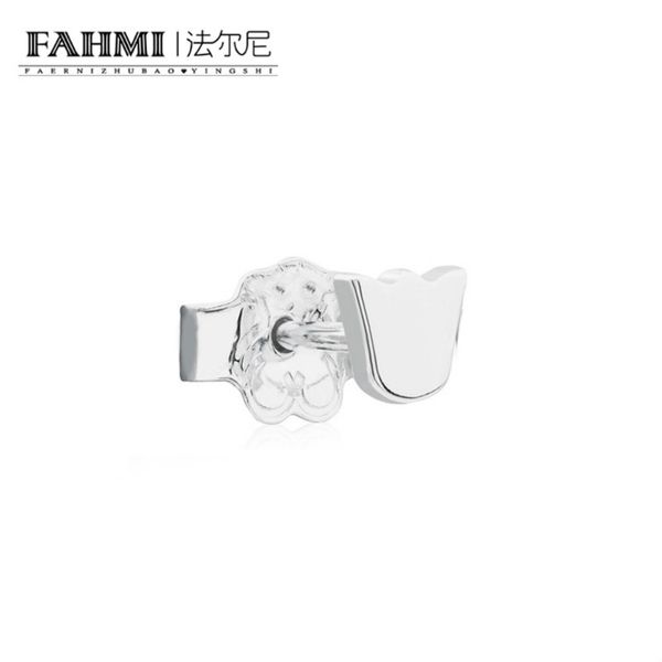 

fahmi 100% sterling silver retro charming tulip bear earrings charm women elegant jewelry birthday 611143500 prom fstival gift1, Golden;silver
