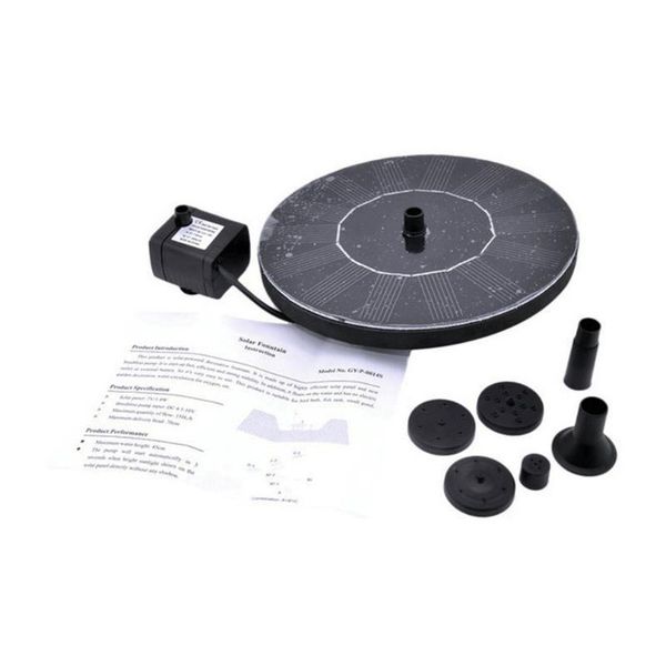 

watering equipments solar fountain pump bird bath floating kit standing with different spay heads for garden pond