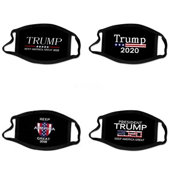 

1 1pcs designer trump face mask cute face masks washable dustproof elastic ear loop fancy cartoon printed#414, Black