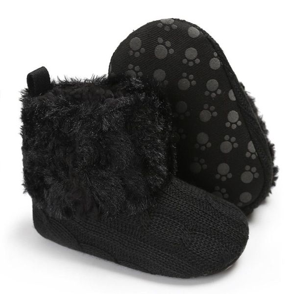 

малыш детские девочки симпатичные малышей первая прогулка зима вскользь теплые ботинки унисекс рисованный крюк loop обувь