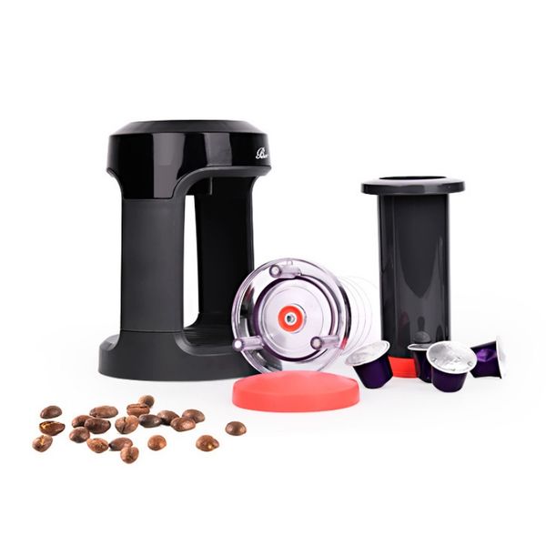 

portable manual coffee machine filter coffee pot espresso hand pressure percolator espresso maker for traveling home #m n07