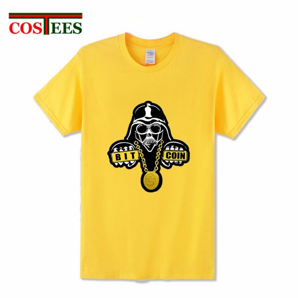 

star bitcoin is the future tee jedi war darth vader design cryptocurrency binary bitcoin t shirt men crypto coin bitcoin t-shirt