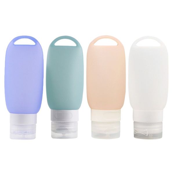 

new portable travel bottles silicone containers refillable tube for shampoo makeup