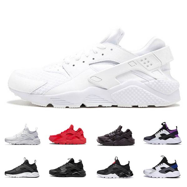 

classical huarache 1.0 4.0 men woem running shoes triple black white red gray trainer soorts sneakers eur 36-45