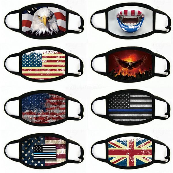 

mask 2020 american election supplies fasion us flag printing wasale masks replaale47#418, Black