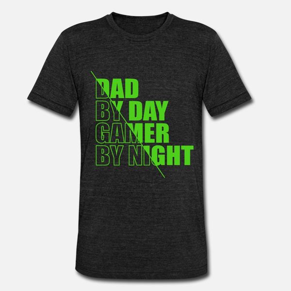 

mens dad by day gamer by night funny dad t shirt men customized 100% cotton s-xxxl cool interesting comfortable spring autumn shirt