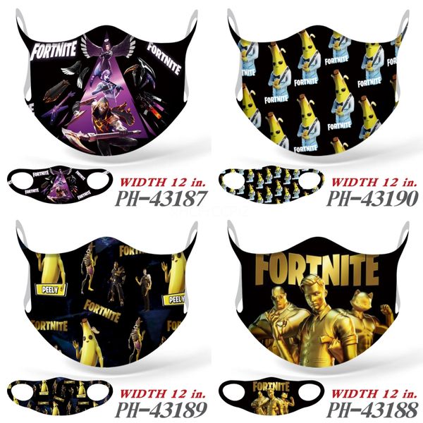 

and camouflage face mask ice silk material anti dust mouth muffle reusable camo face printing masks zza2414#399, Black