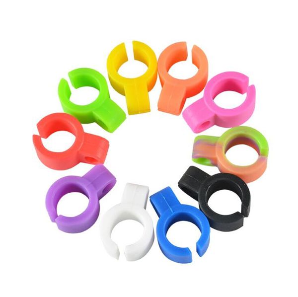 Silicone Preroll Dedo colorido Cigarette Smoking rolo suporte fixo suporte circular portátil inovador design de pasta de alta qualidade DHL